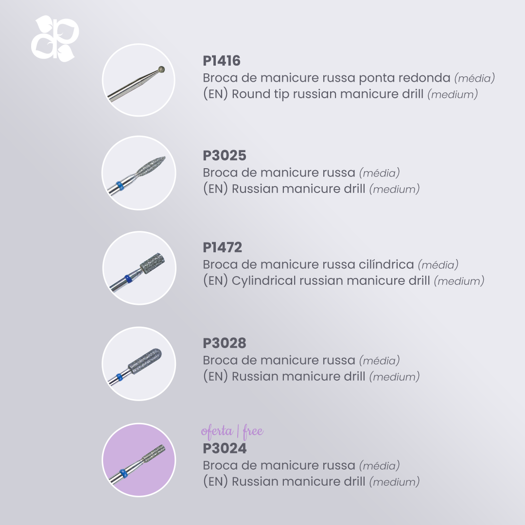 Kit Drills 3 - Pipa Cosmetics Purple Professional®