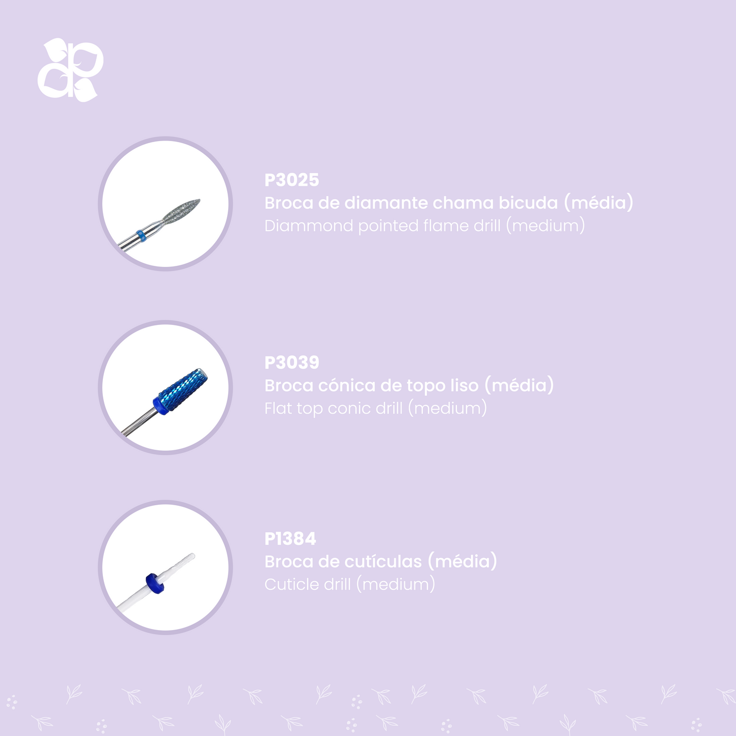 Kit Drills 8 - Pipa Cosmetics Purple Professional®