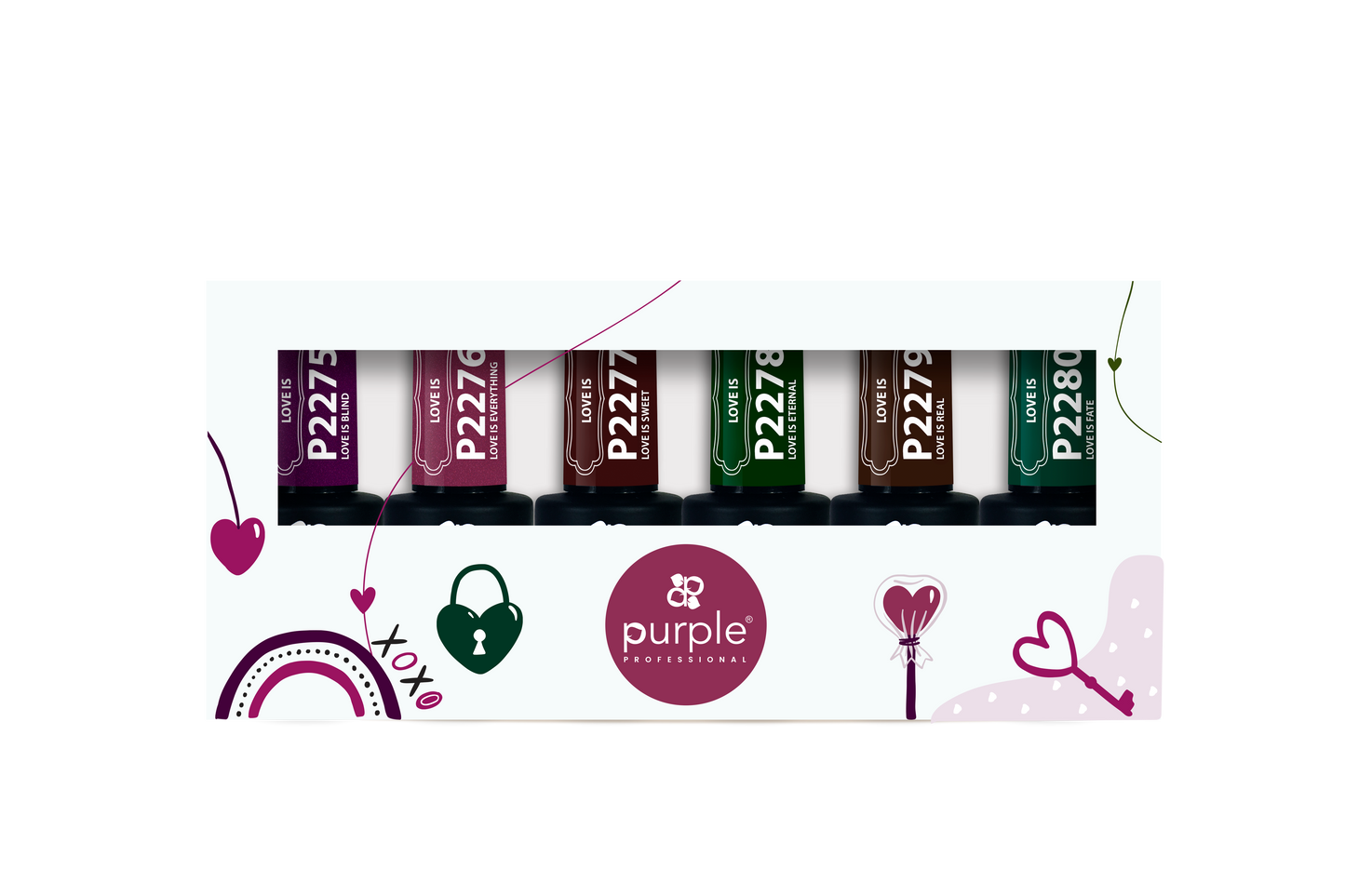 Kit Love Is Collection - Pipa Cosmetics Purple Professional®