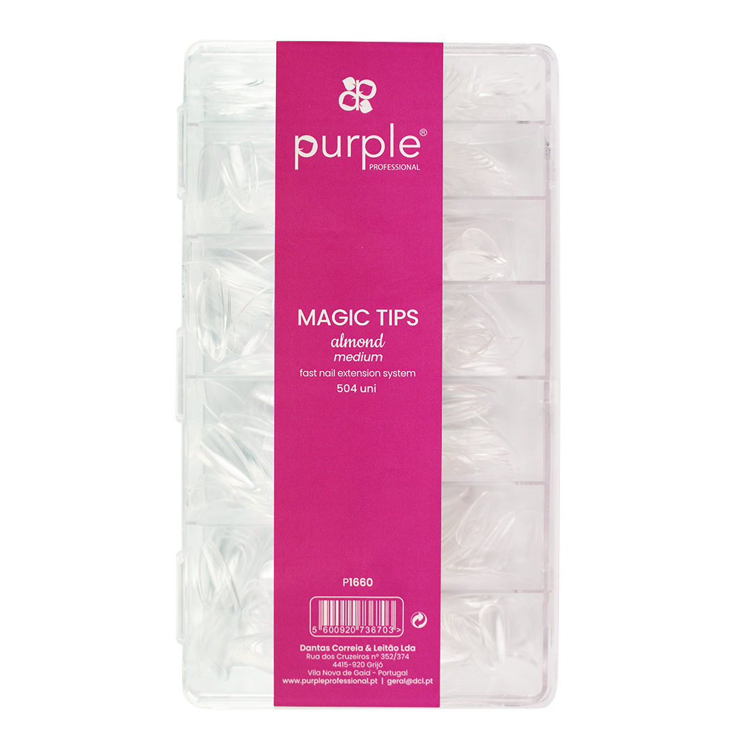 Magic Tips Almond Medium - Pipa Cosmetics Purple Professional®