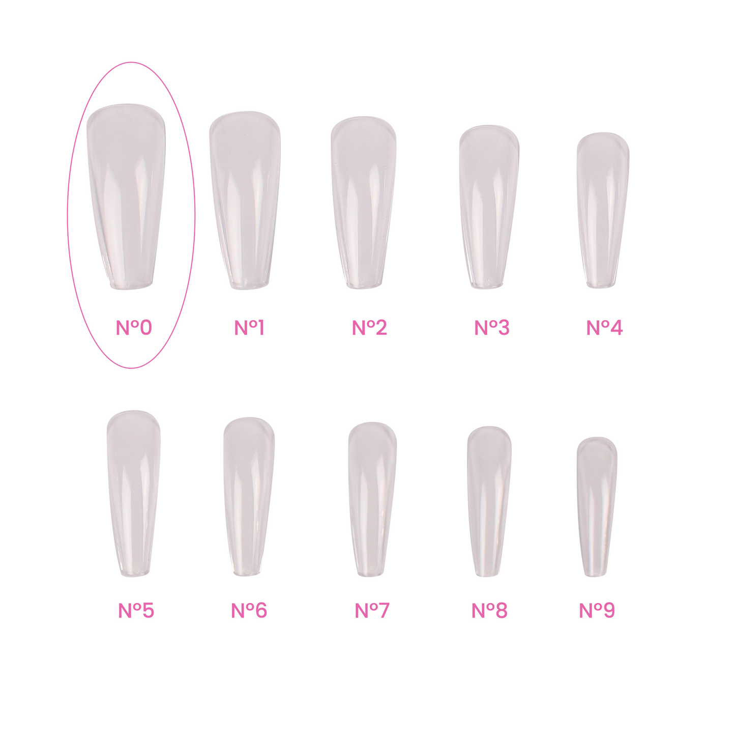 Magic Tips Ballerina Long Recargas Nº0 - Pipa Cosmetics Purple Professional®