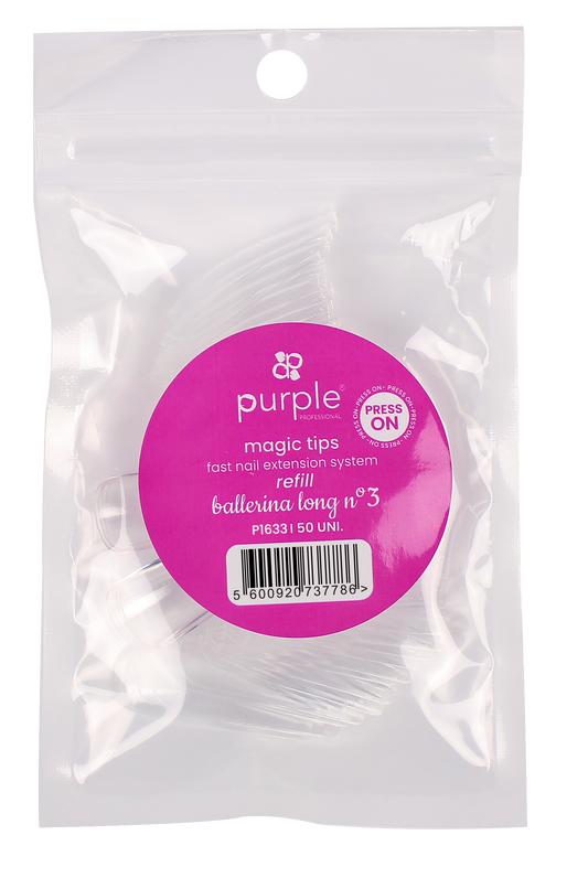 Magic Tips Ballerina Long Recargas Nº3 - Pipa Cosmetics Purple Professional®