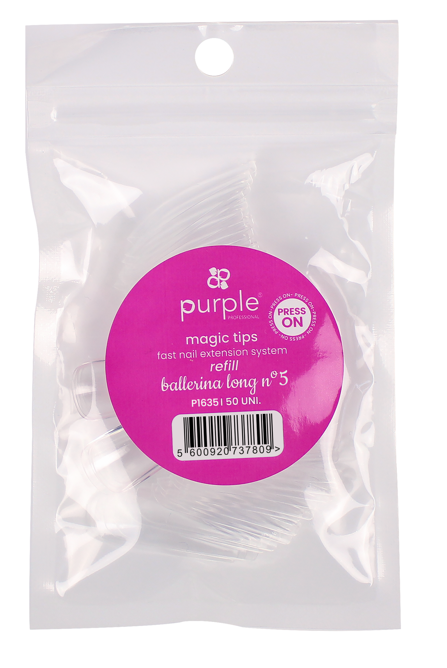 Magic Tips Ballerina Long Recargas Nº5 - Pipa Cosmetics Purple Professional®
