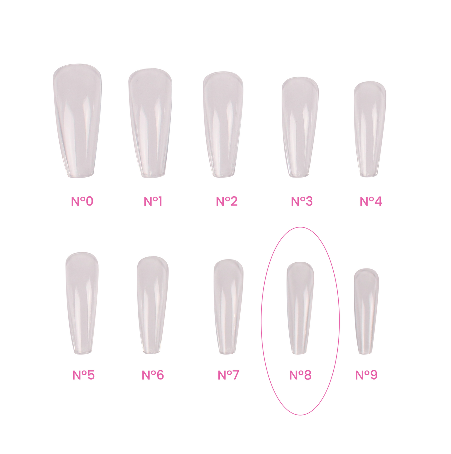Magic Tips Ballerina Long Recargas Nº8 - Pipa Cosmetics Purple Professional®