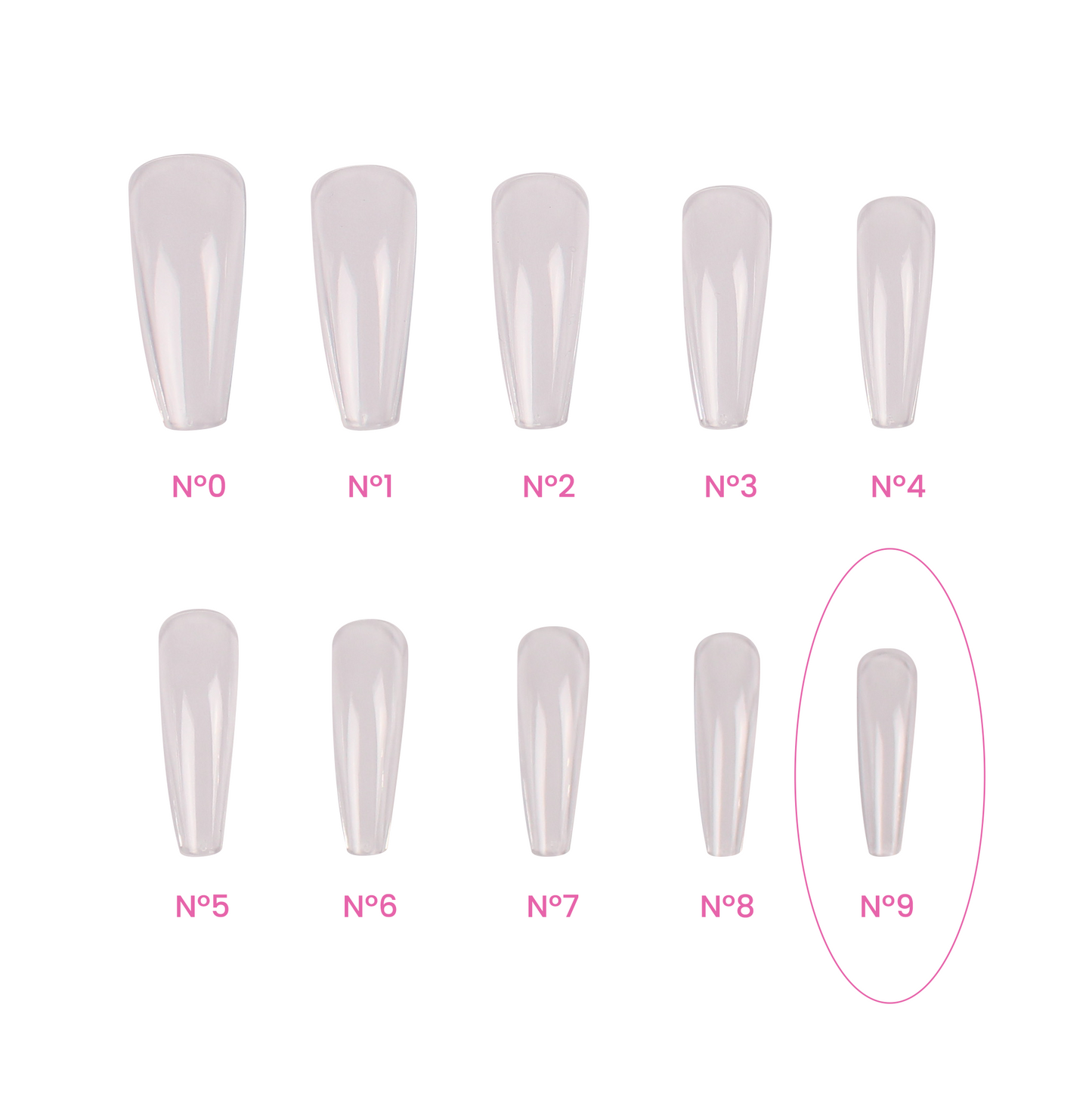 Magic Tips Ballerina Long Recargas Nº9 - Pipa Cosmetics Purple Professional®