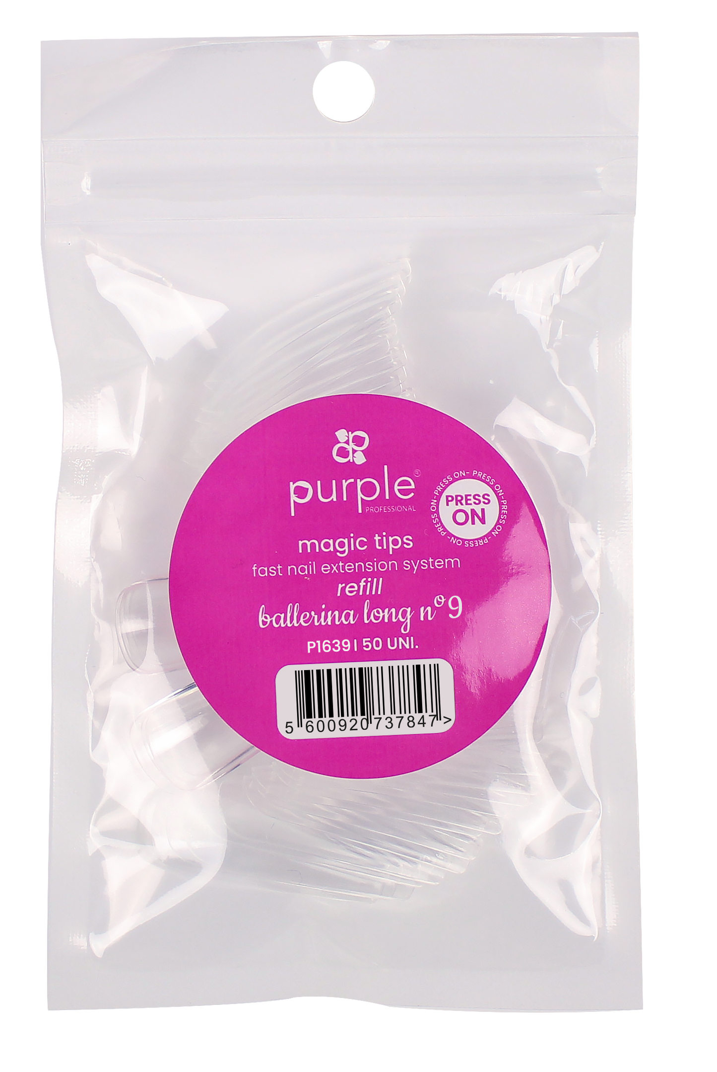 Magic Tips Ballerina Long Recargas Nº9 - Pipa Cosmetics Purple Professional®