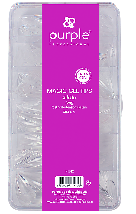 Magic Tips Stiletto Long - Pipa Cosmetics Purple Professional®
