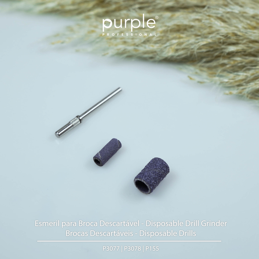 Nail Drill for Mini Replacement Bits - 3.3x12.5mm - Pipa Cosmetics Purple Professional®