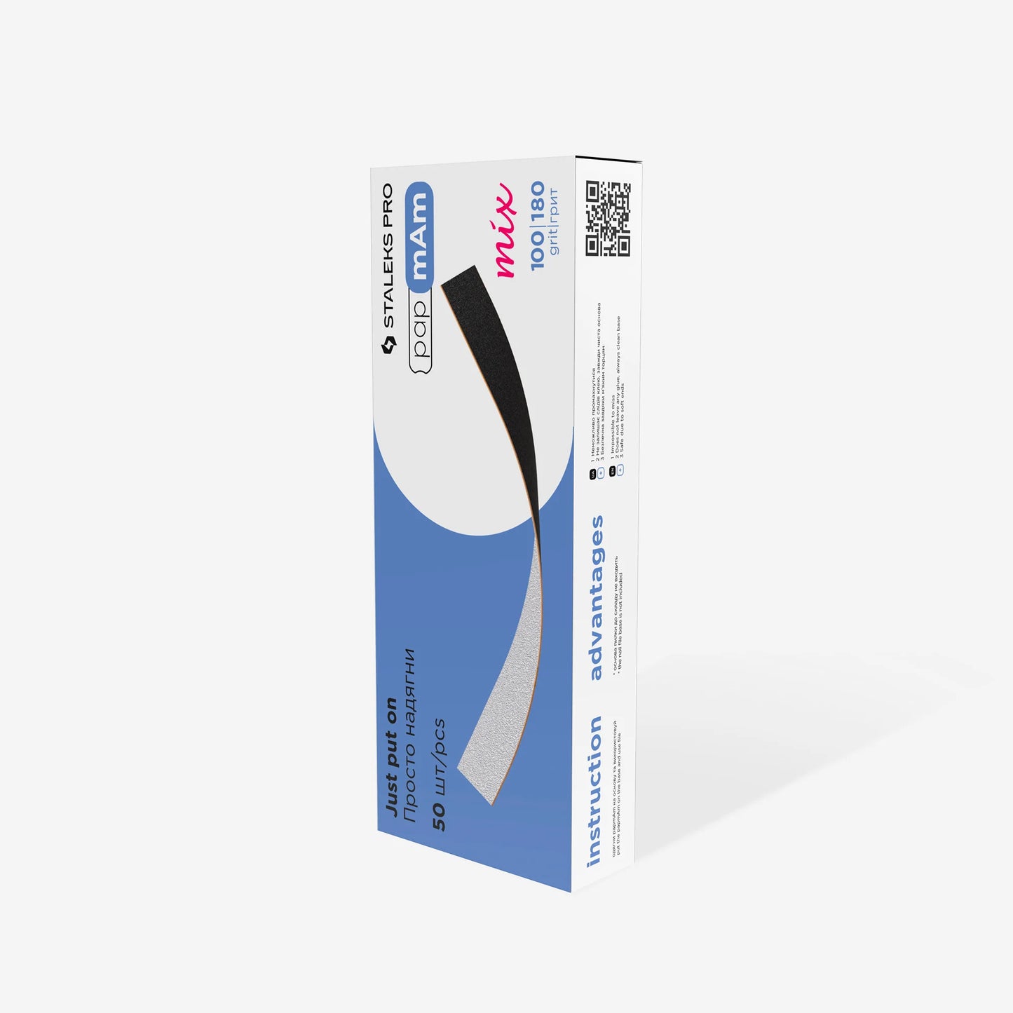 Mix EXPERT papmAm double-sided disposable files (50 units) - Pipa Cosmetics Staleks Pro