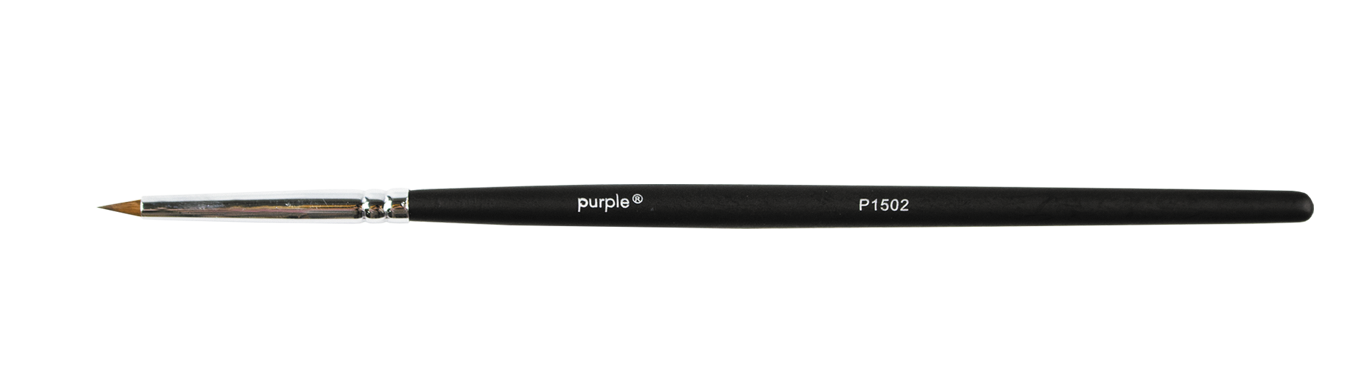 Nail Art Brush Kolinsky (wooden handle) - Pipa Cosmetics Purple Professional®
