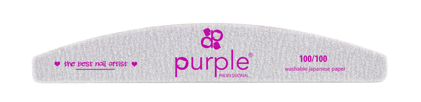 Nail File Moon 100/100 Japanese Paper - Pipa Cosmetics Purple Professional®