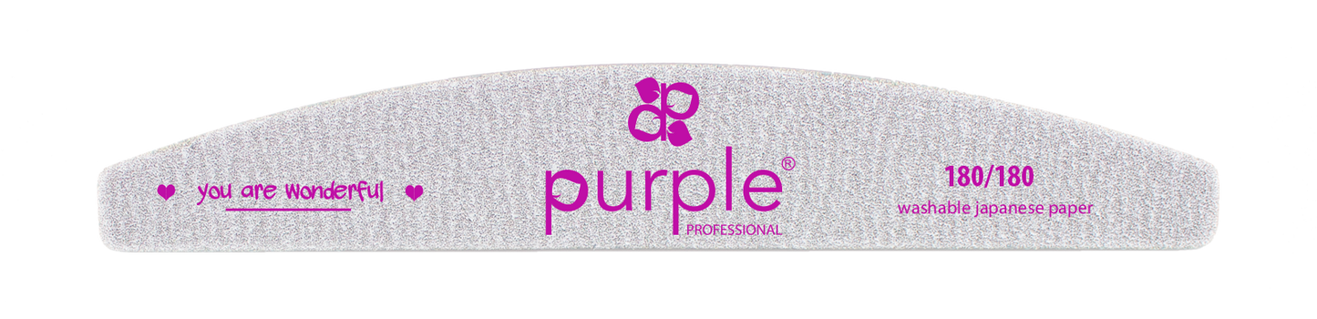 Nail File Moon 180/180 Japanese Paper - Pipa Cosmetics Purple Professional®