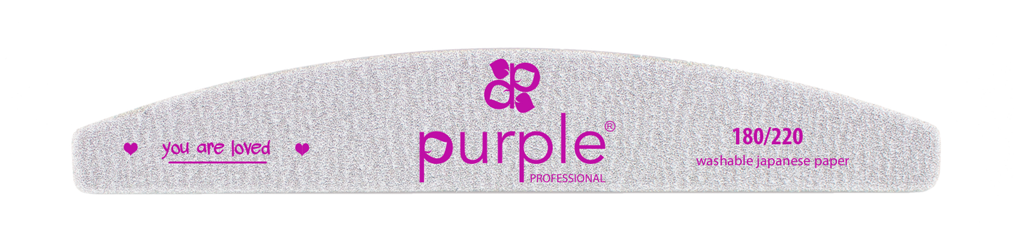 Nail File Moon 180/220 Japanese Paper - Pipa Cosmetics Purple Professional®