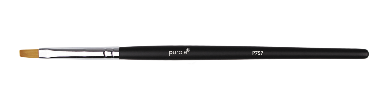 Nylon Gel Brush #4 (wooden handle) - Pipa Cosmetics Purple Professional®