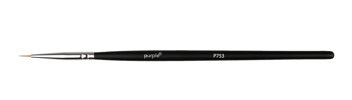 Nylon Nail Art Brush #00 (wooden handle) - Pipa Cosmetics Purple Professional®