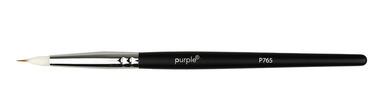 Nylon Nail Art Brush #8 (wooden handle) - Pipa Cosmetics Purple Professional®