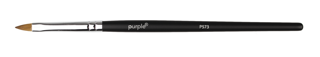 Oval 3D and Acrilic Brush #4 (wooden handle) - Pipa Cosmetics Purple Professional®