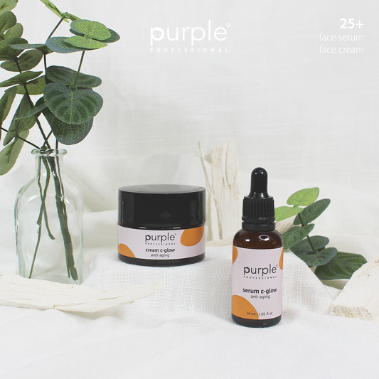 Crème + Serum C-Glow + Aanbieding Nagelolie 10ml