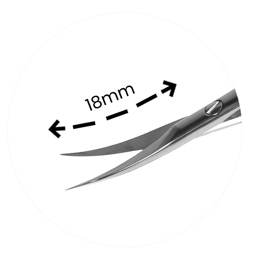 Premium Cuticle Micro Scissor 006 119mm - Pipa Cosmetics Purple Professional®