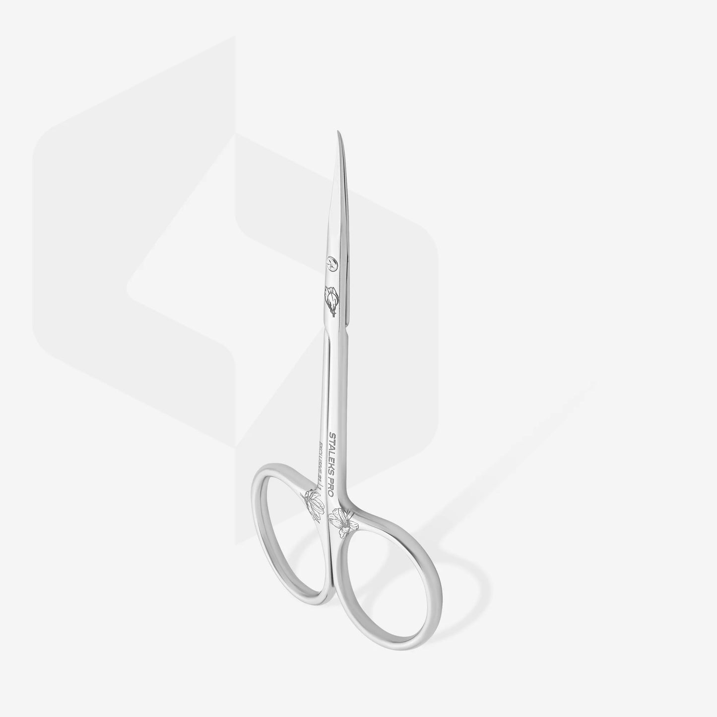 Professional Cuticle Scissors with Hook EXCLUSIVE 21 TYPE 1 (Magnolia) - Pipa Cosmetics Staleks Pro
