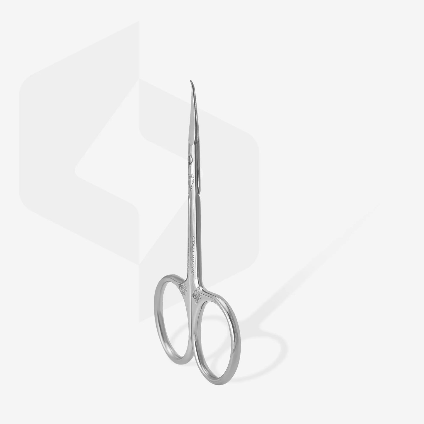 Professional Cuticle Scissors with Hook EXCLUSIVE 23 TYPE 2 (Magnolia) - Pipa Cosmetics Staleks Pro