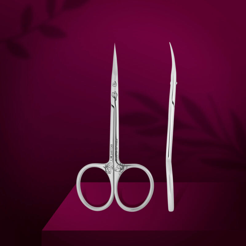 Professional cuticle scissors EXCLUSIVE 20 TYPE 1 (magnolia) - Pipa Cosmetics Staleks Pro