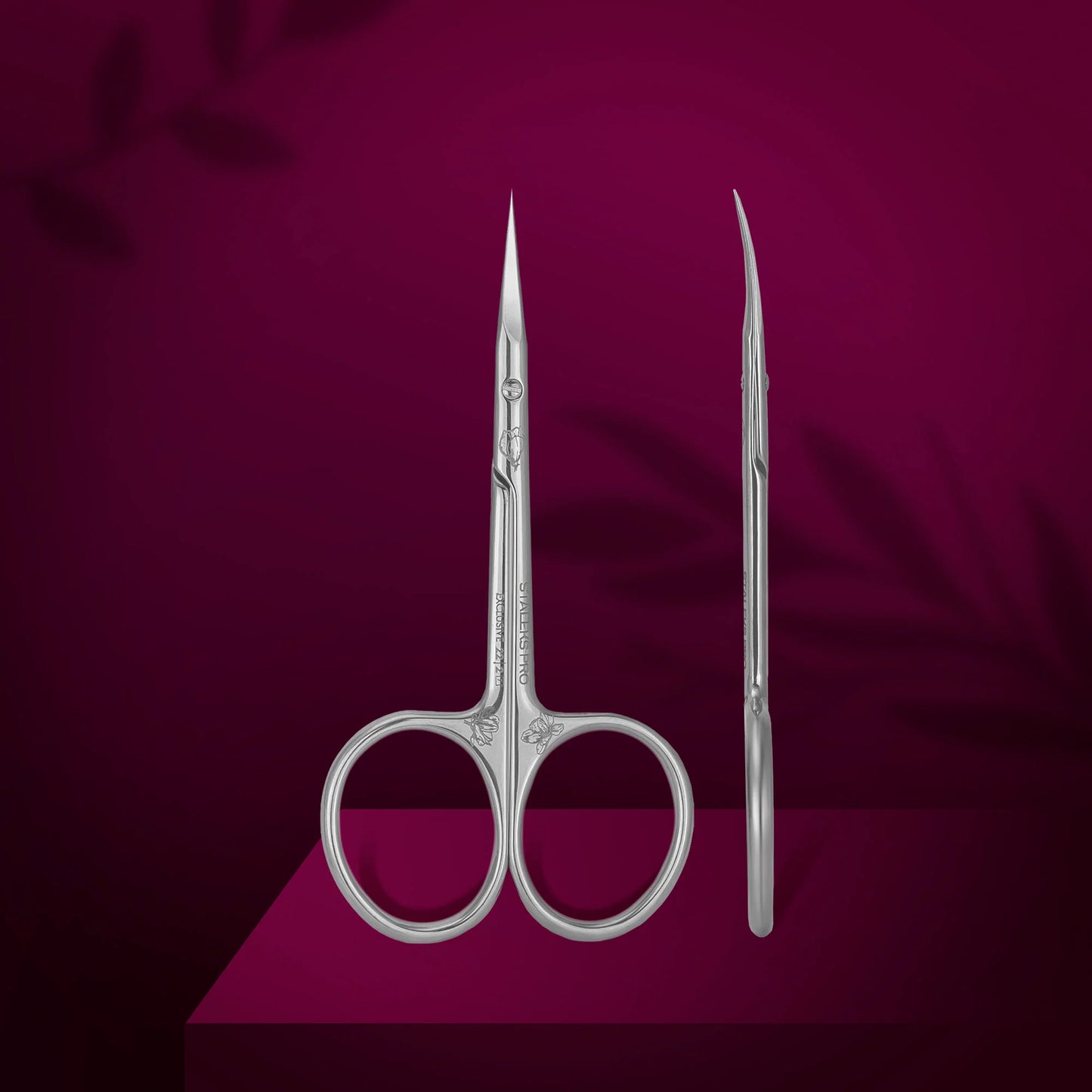 Professional cuticle scissors EXCLUSIVE 22 TYPE 2 (magnolia) - Pipa Cosmetics Staleks Pro