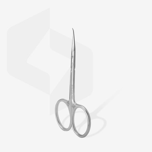 Professional cuticle scissors with hook EXCLUSIVE 21 TYPE 2 (magnolia) - Pipa Cosmetics Staleks Pro