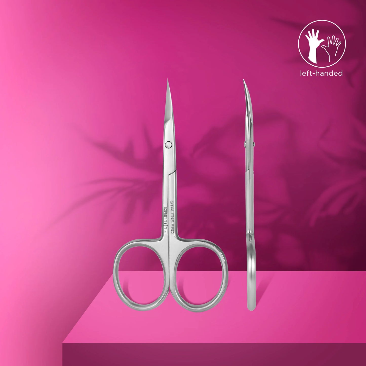 Professional left-handed cuticle scissors EXPERT 11 TYPE 1 - Pipa Cosmetics Staleks Pro