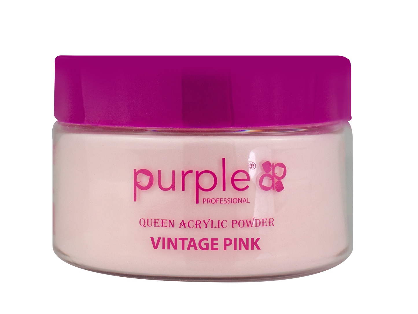 Queen Acrylic Powder Vintage Pink 50gr - Pipa Cosmetics Purple Professional®