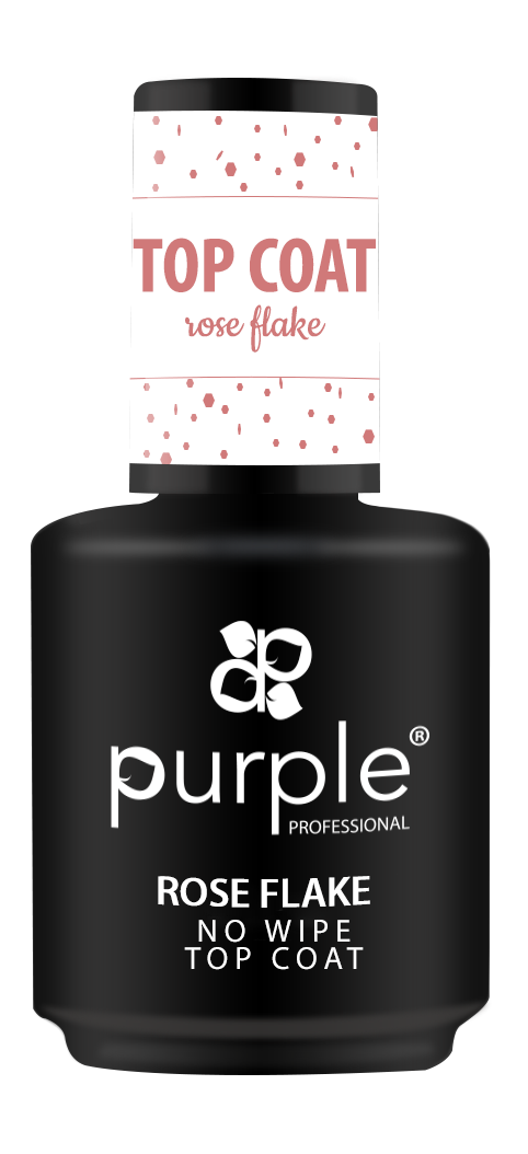 Rose Flake No Wipe Top Coat - Pipa Cosmetics Purple Professional®