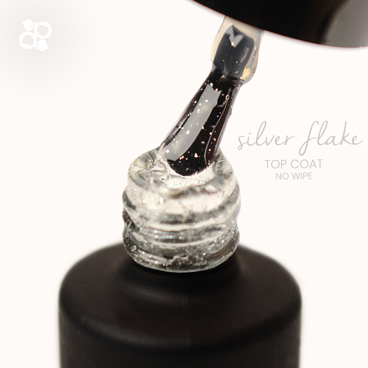 Silver Flake No Wipe Top Coat - Pipa Cosmetics Purple Professional®