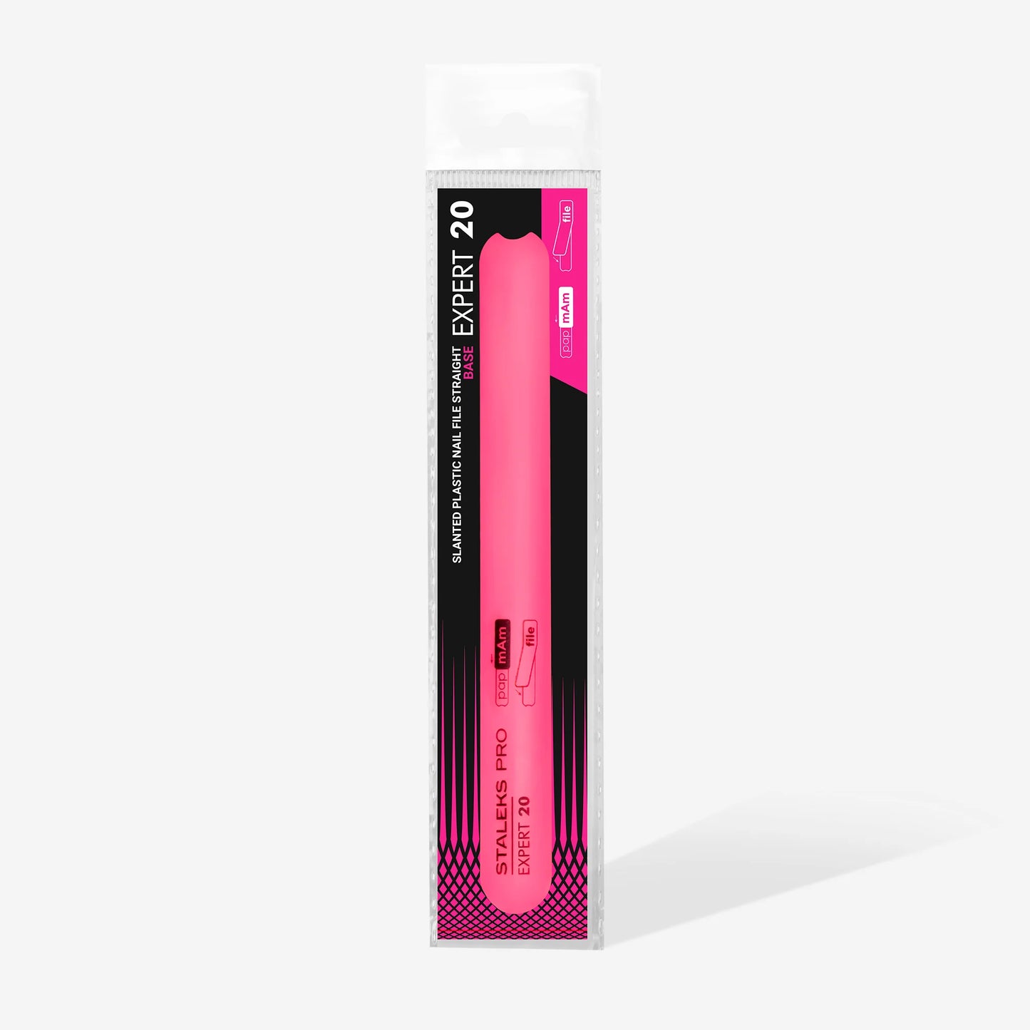 Straight beveled plastic base for nail file EXPERT 20 - Pipa Cosmetics Staleks Pro