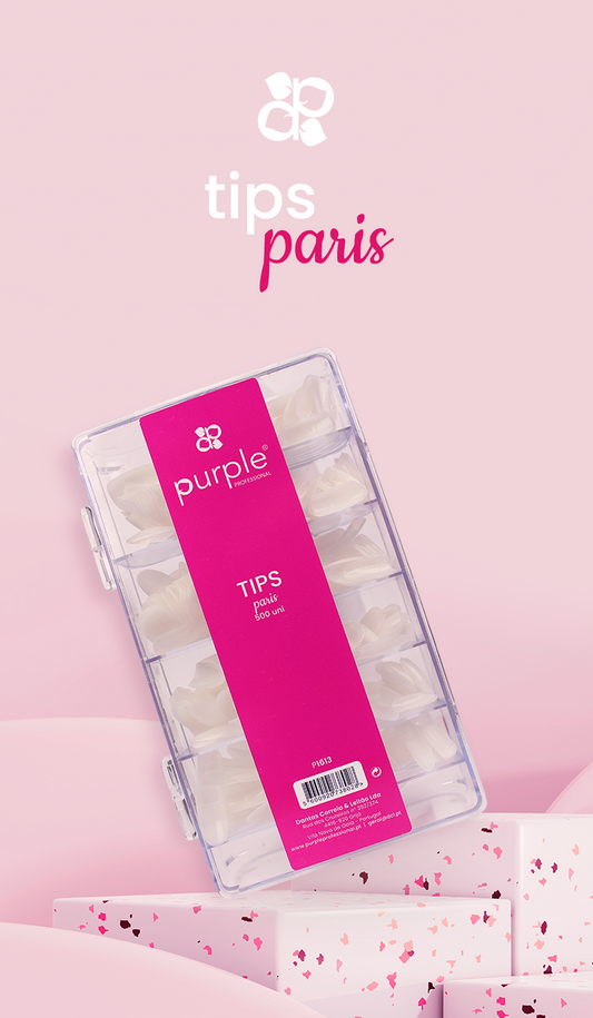 Tips Paris Natural 500 uni - Pipa Cosmetics Purple Professional®