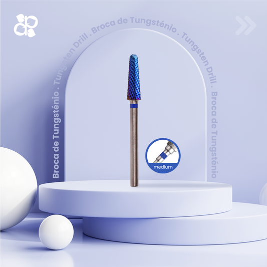Tungsten Nail Drill - Conical Round Top 4x13mm (medium) - Pipa Cosmetics Purple Professional®