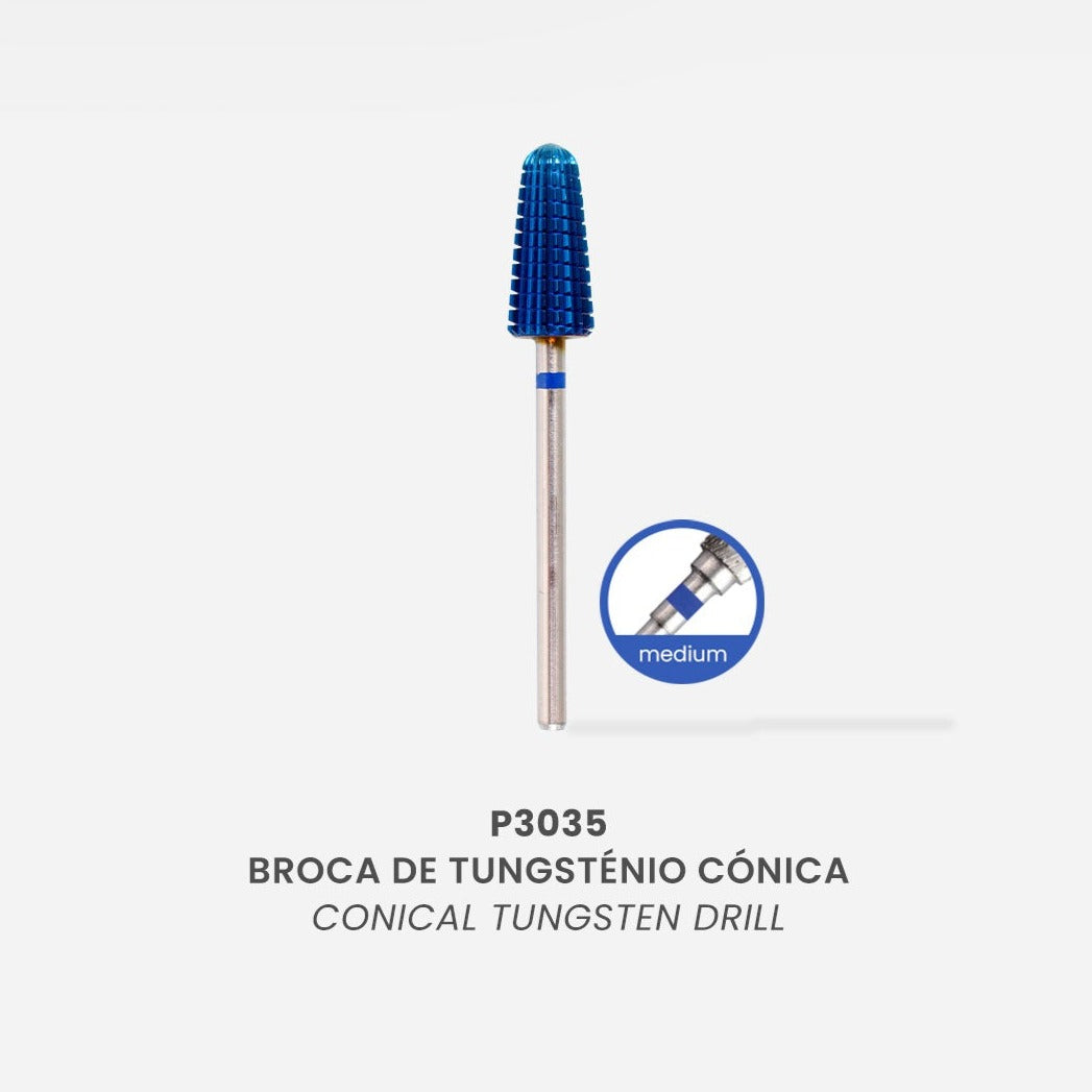 Tungsten Nail Drill - Conical Round Top 6.8x15mm (medium) - Pipa Cosmetics Purple Professional®