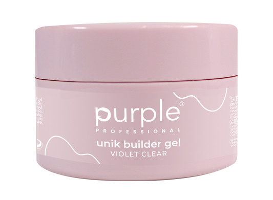 Unik Builder Gel Violet Clear Medium - Pipa Cosmetics Purple Professional®