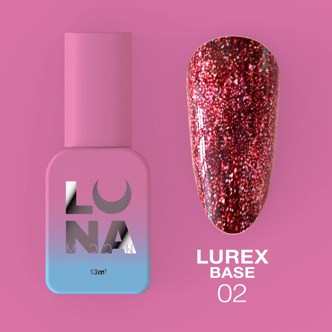 Lunamoon Lurex Base №2 13ml | Pipa Cosmetics
