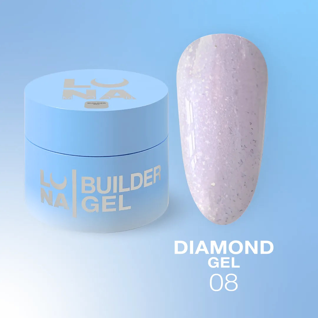 Lunamoon Diamond Gel extension gel №8 | Pipa Cosmetics