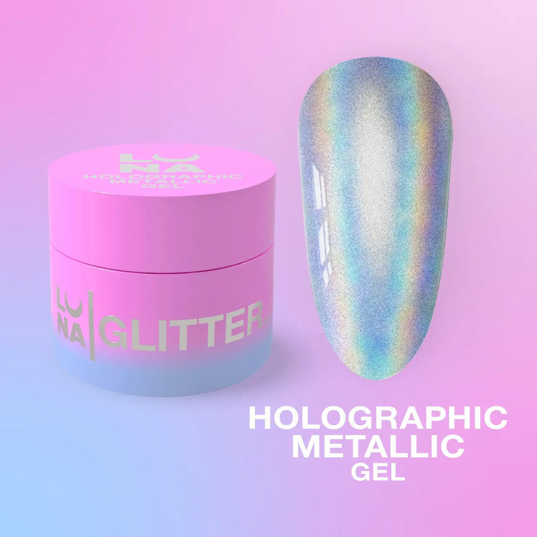 Lunamoon Metallic Holographic Gel 5ml | Pipa Cosmetics
