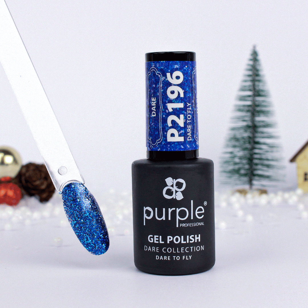 Gel Polish Dare to Fly glitter