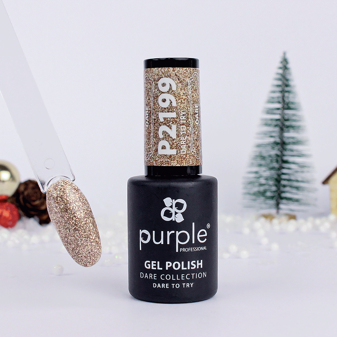 Gel Polish Dare to Try glitter