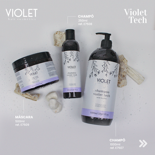 Haarmasker Violet Tech