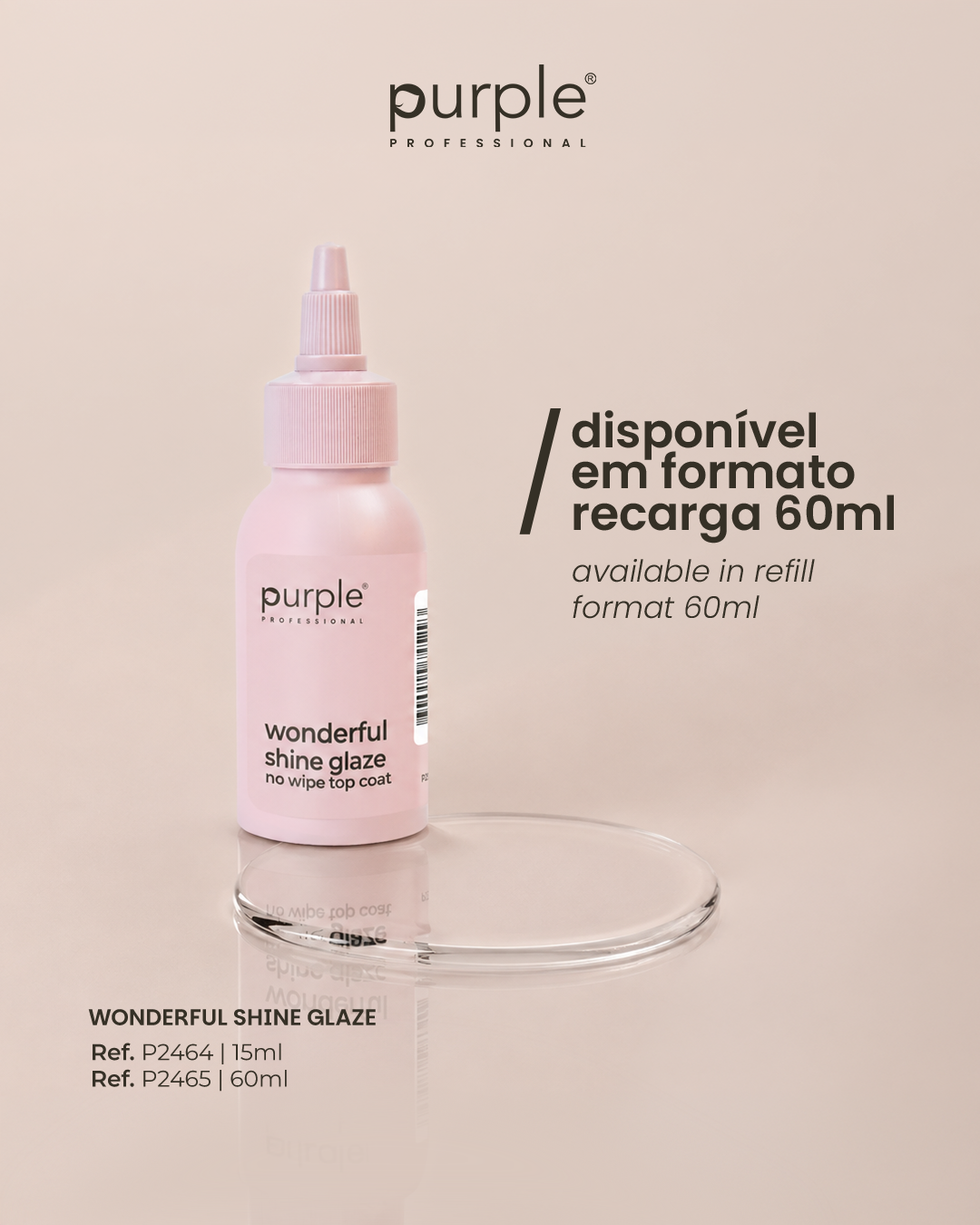 Wonderful Shine Glaze No Wipe Top Coat - Pipa Cosmetics