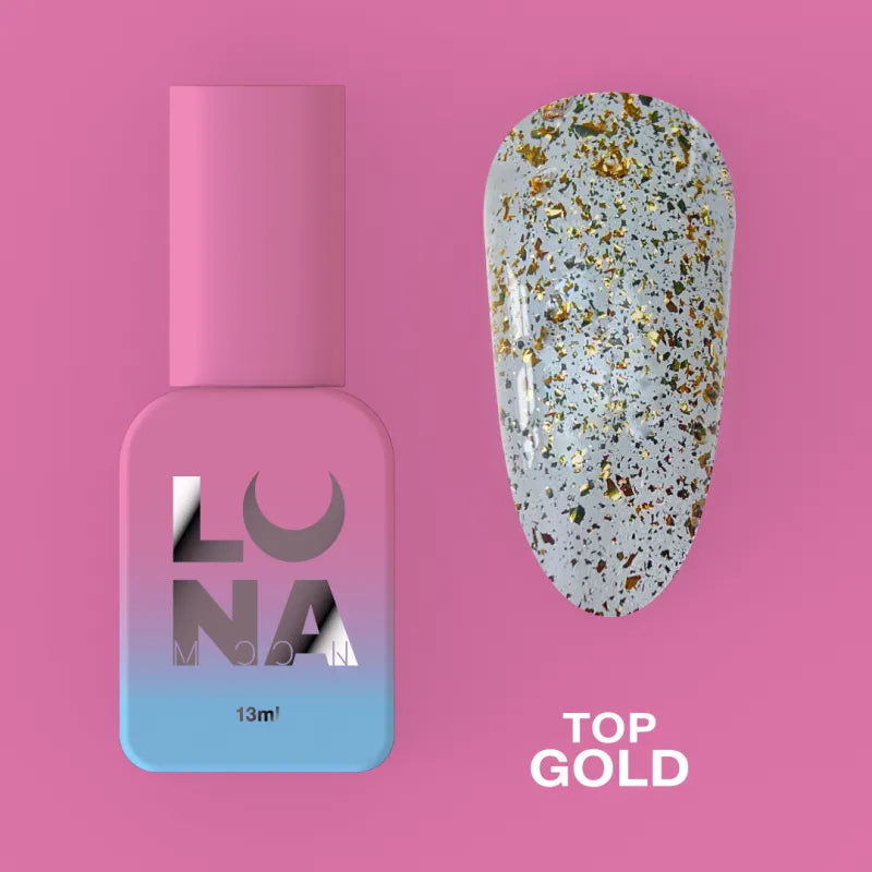 Lunamoon Top Gold 13ml | Pipa Cosmetics