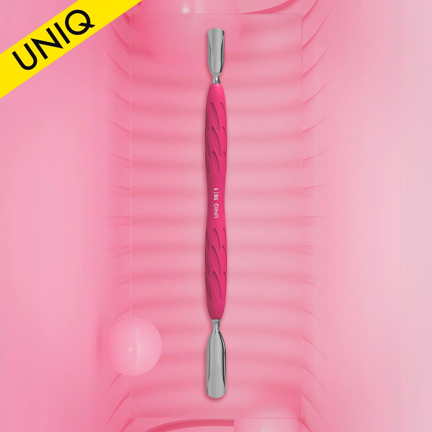 Manicure spatula with silicone handle "Gummy" UNIQ 10 TYPE 1