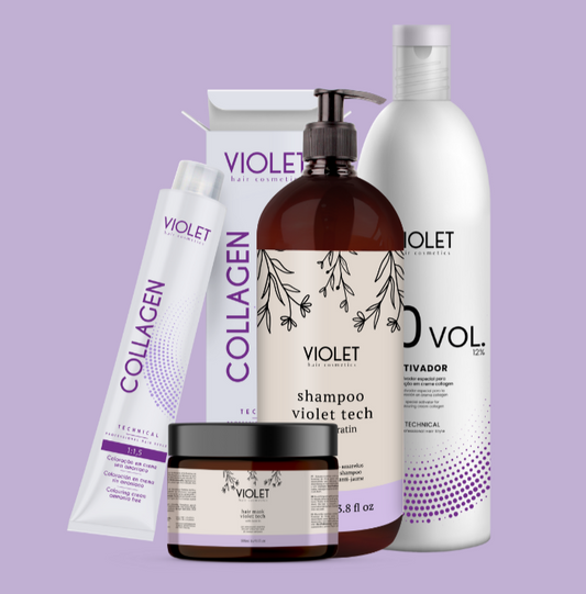 Violet Color + Treatment Kit – 500ml Shampoo (3 Free Developers)