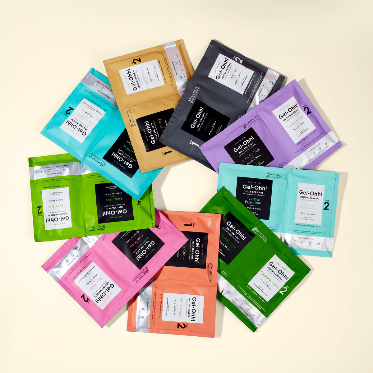 AvryBeauty - Cuidados para os Pés K-Beauty: Gel-Ohh! Jelly Spa Pedi — Açúcar de Melancia - Pipa Cosmetics