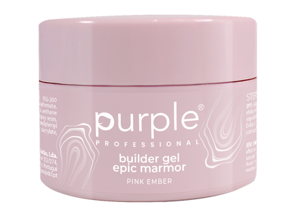Builder gel Marmor Pink Ember - Pipa Cosmetics