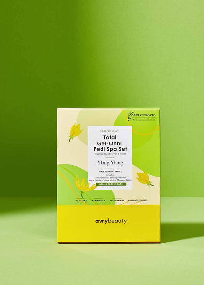 AvryBeauty - Gel-Ohh! Kit de Pedicure Jelly Spa 5 Passos - Ylang Ylang - Pipa Cosmetics